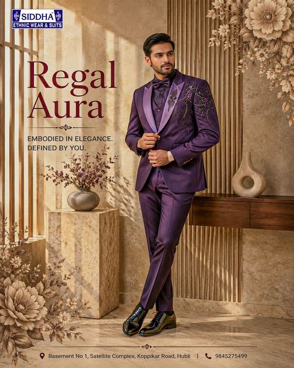 Regal Aura, plum — Suits